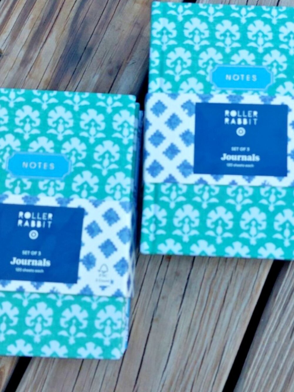 NWT RARE Roller Rabbit X Target Floral Paisley Hardcover Notebook Journal 3 Set